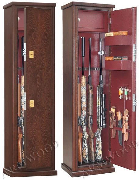Оружейный сейф с отделкой деревом Armwood 55 Primary