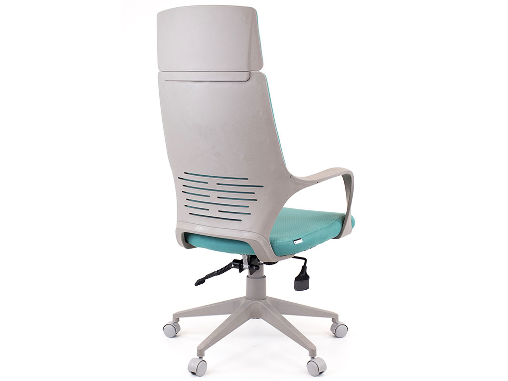 Офисное кресло Trio Grey (ткань бирюзовая)